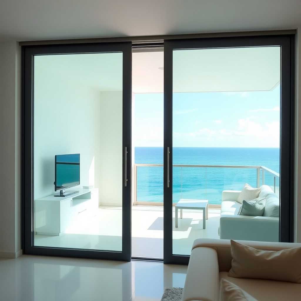 Sliding glass doors