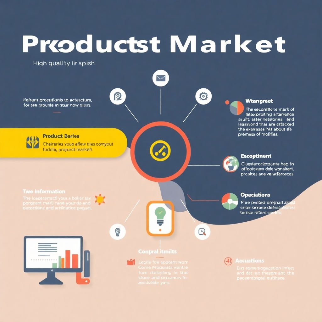 Una infografía dinámica que muestra las últimas tendencias del mercado de productos, con un diseño moderno y visualmente atractivo. Alta calidad (4K).