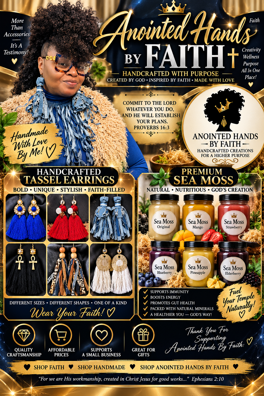 Keomeshia Shakel Cloud - Founder of Anointed Hands By Faith