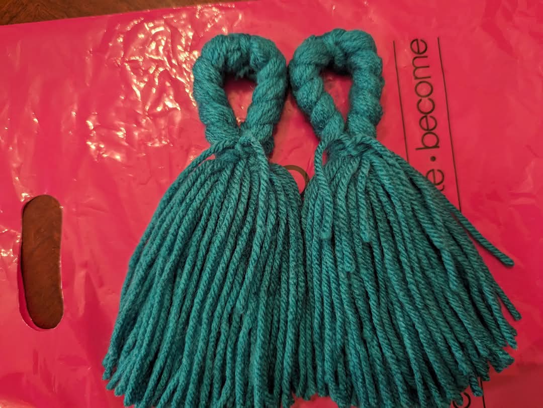 Red Tassel Earrings