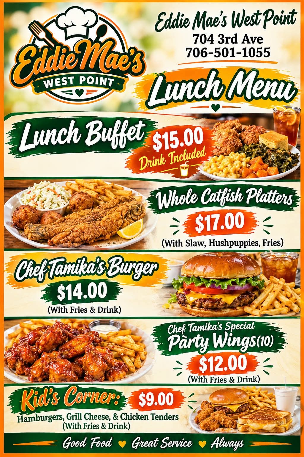 Daily Lunch Buffet $15 Flyer