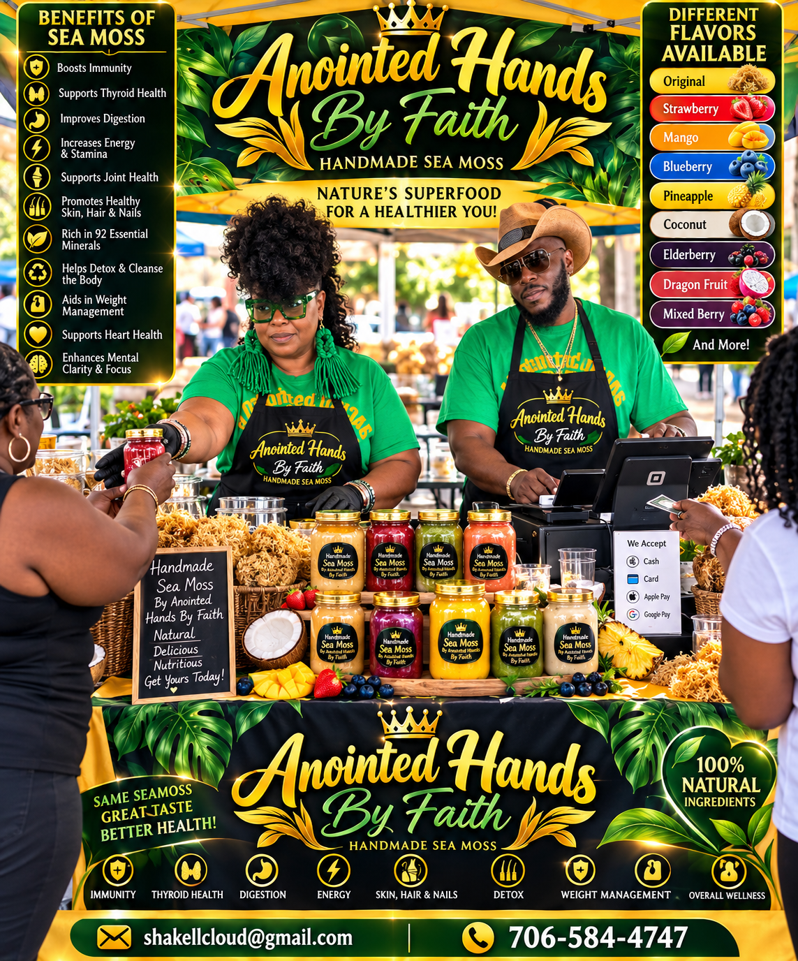 Anointed Hands By Faith Sea Moss Gel Citrus Variety