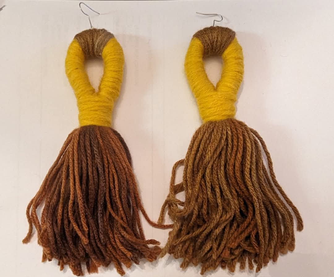 Round Tassel Earrings