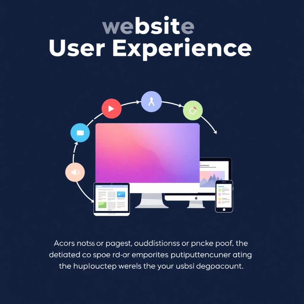 A stylized image representing the website user experience flow. This could be an infographic illustrating the user journey or a series of overlapping screens emphasizing the smooth transition and consistency across devices.