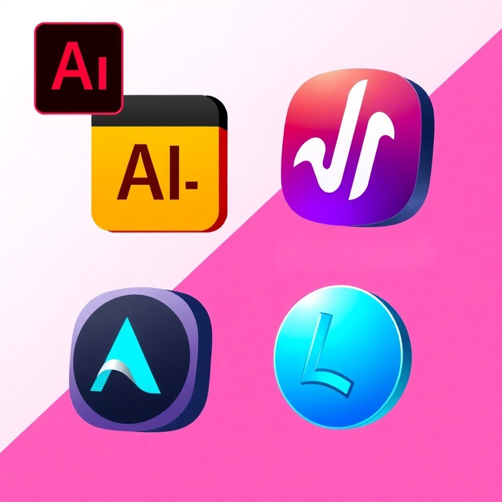 A stylized image showcasing icons of popular audio editing software, such as Adobe Audition, Pro Tools, and Logic Pro X. The design should be sleek and modern, visually representing the power and versatility of each tool.