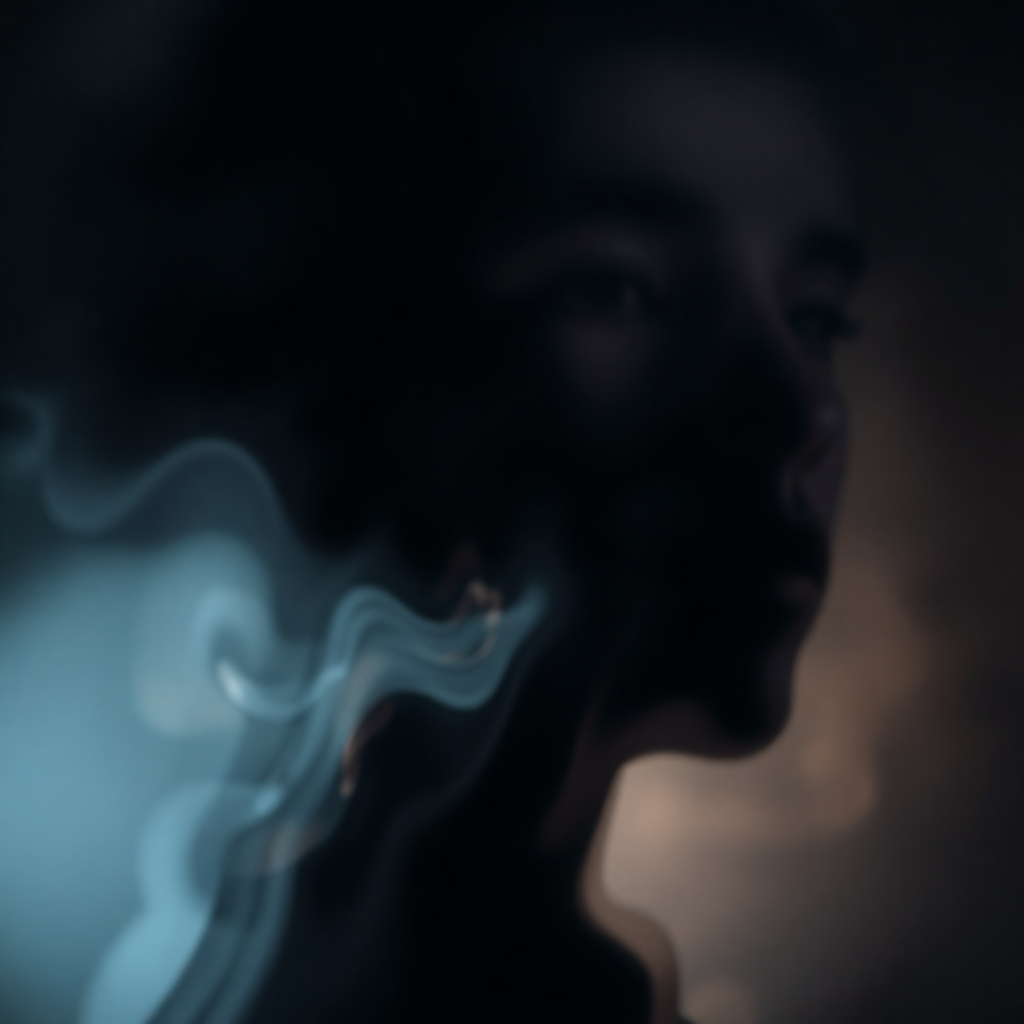 Abstract image, 4K resolution. A visual representation of mental health improving, perhaps with a dark image shifting to brighter tones.  Use a symbolic approach.