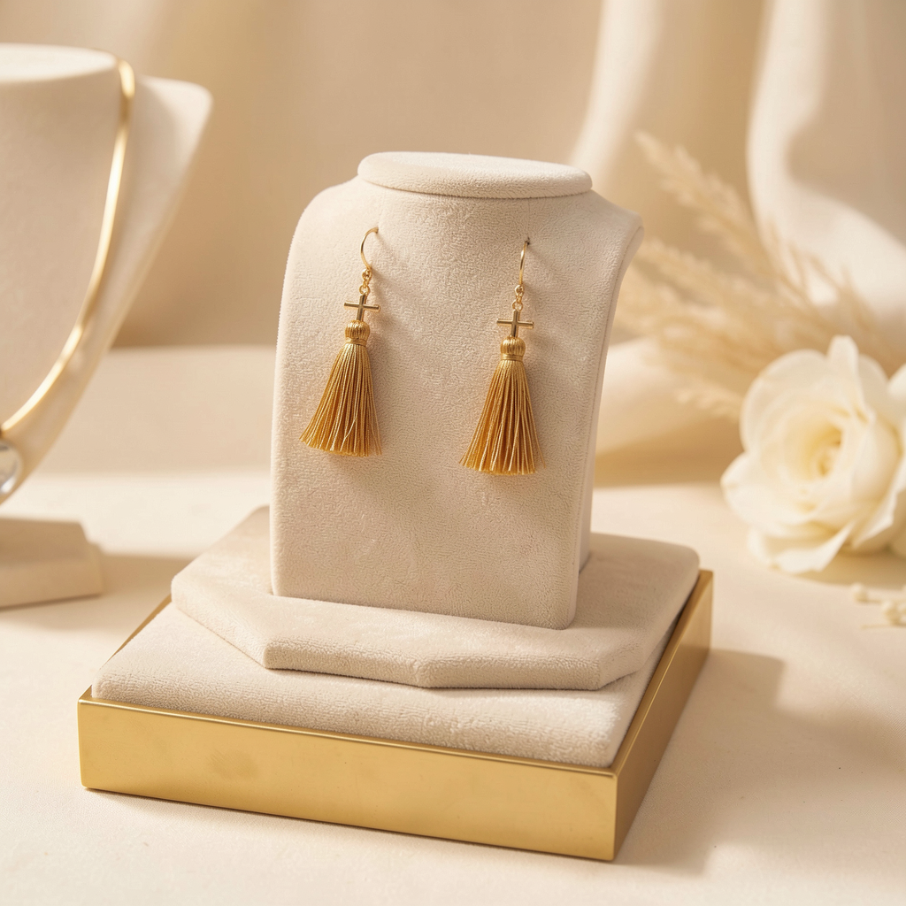 Faith-Inspired Tassel Earrings