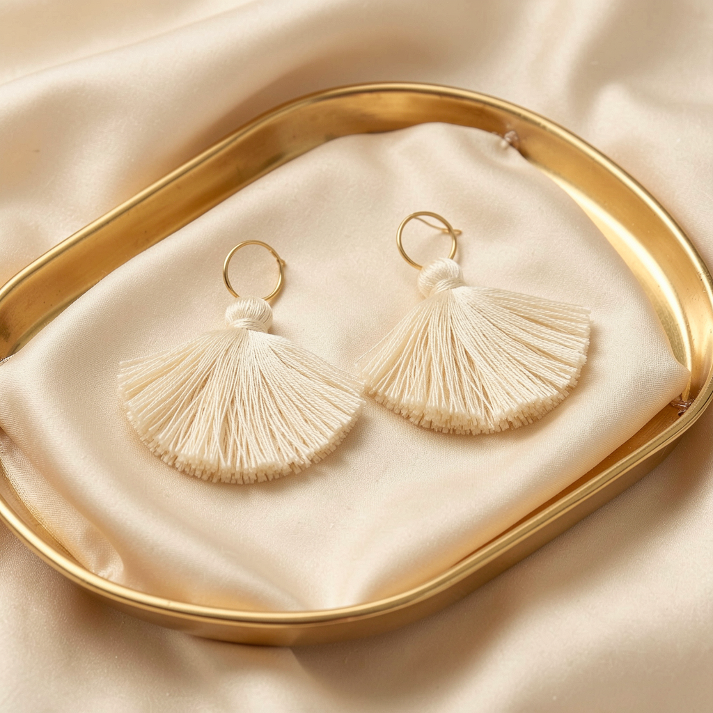 Round Tassel Earrings