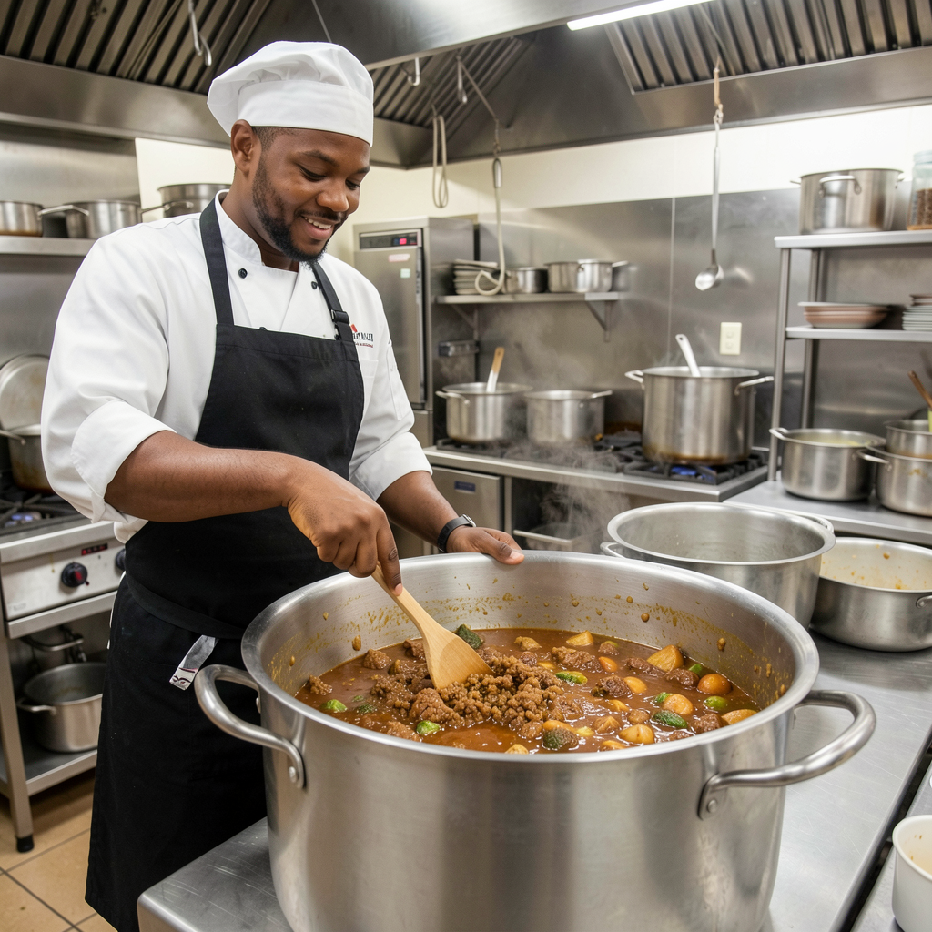 Cooking in Kitchen