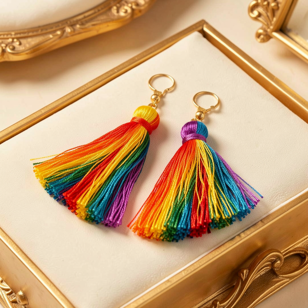 Multicolor Tassel Earrings