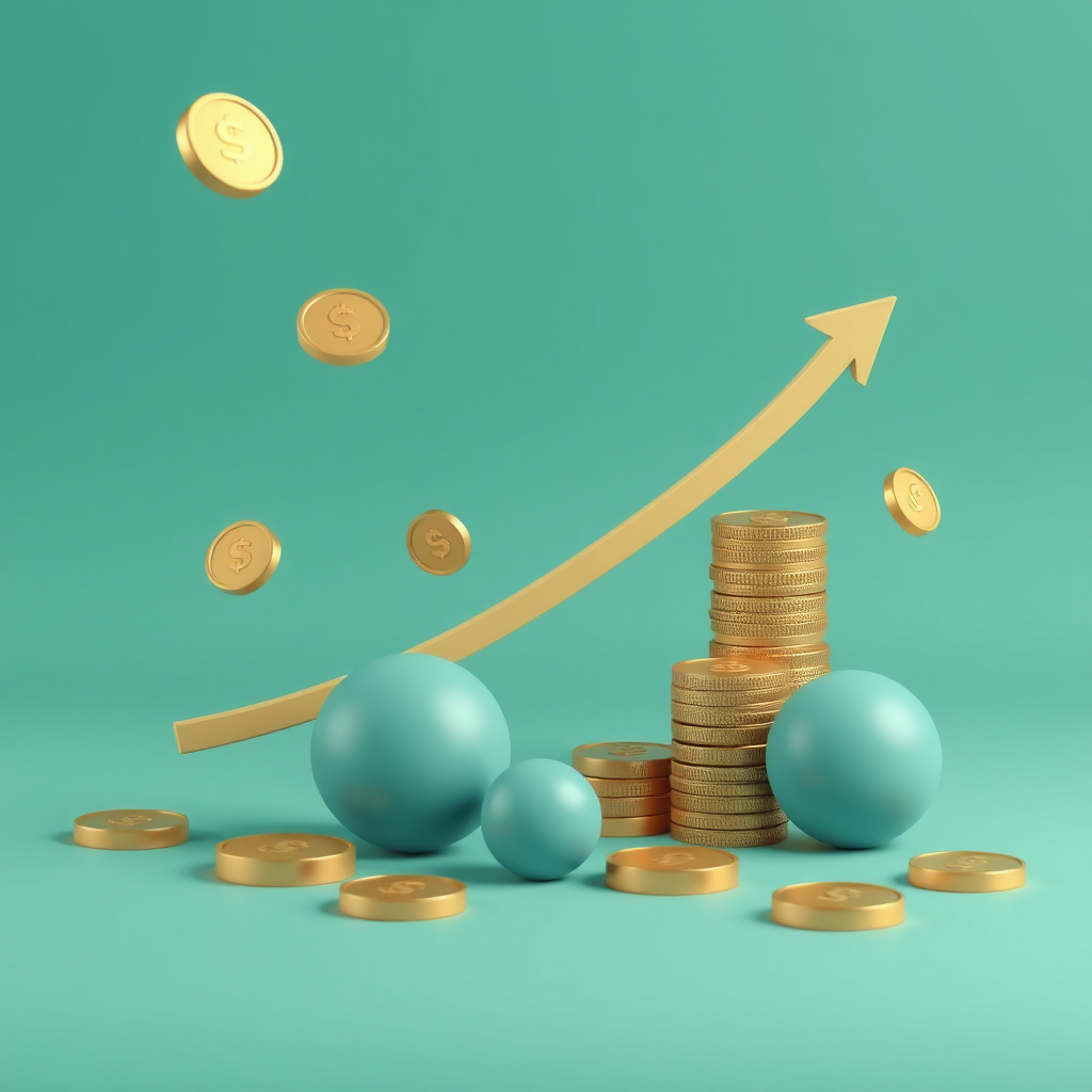 3D Abstract Finance Illustration