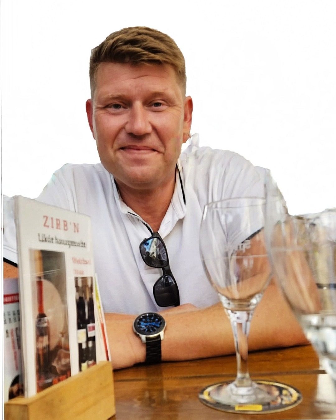 An aerial view of the spacious terrace, showcasing the layout and the amount of seating available. Highlight the open space and the inviting atmosphere.