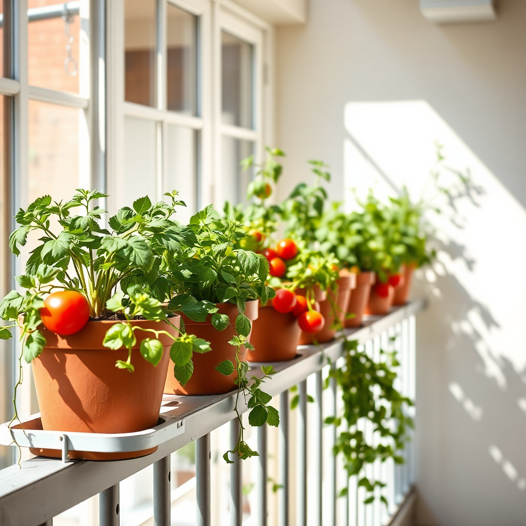 Balcony garden concept
