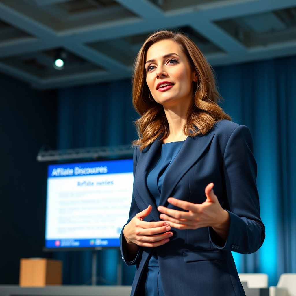 Presenter at conference