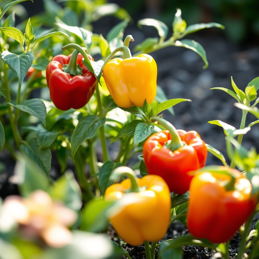 Growing bell peppers