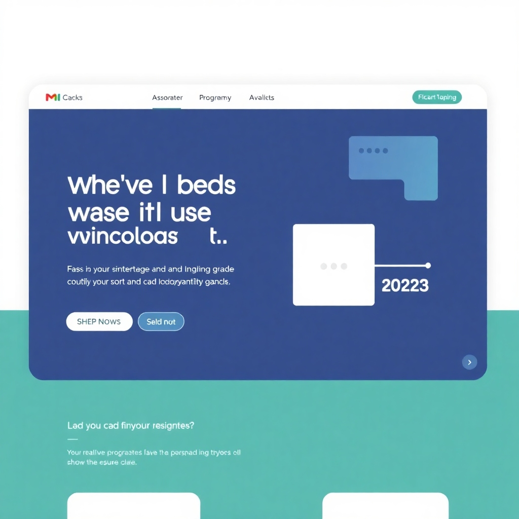 A modern website interface with a clean design and intuitive navigation. The image should convey a sense of professionalism and usability.