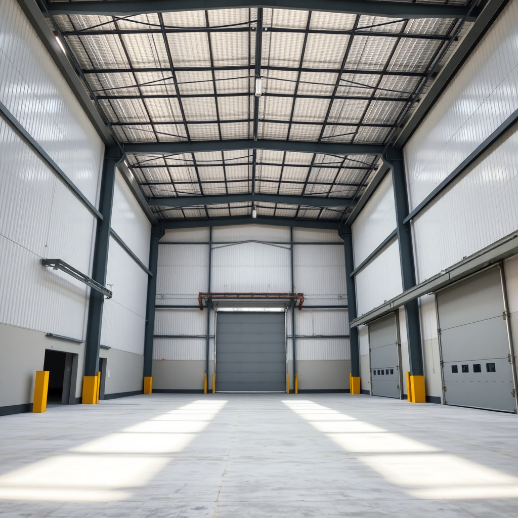 Modern Industrial Steel Warehouse