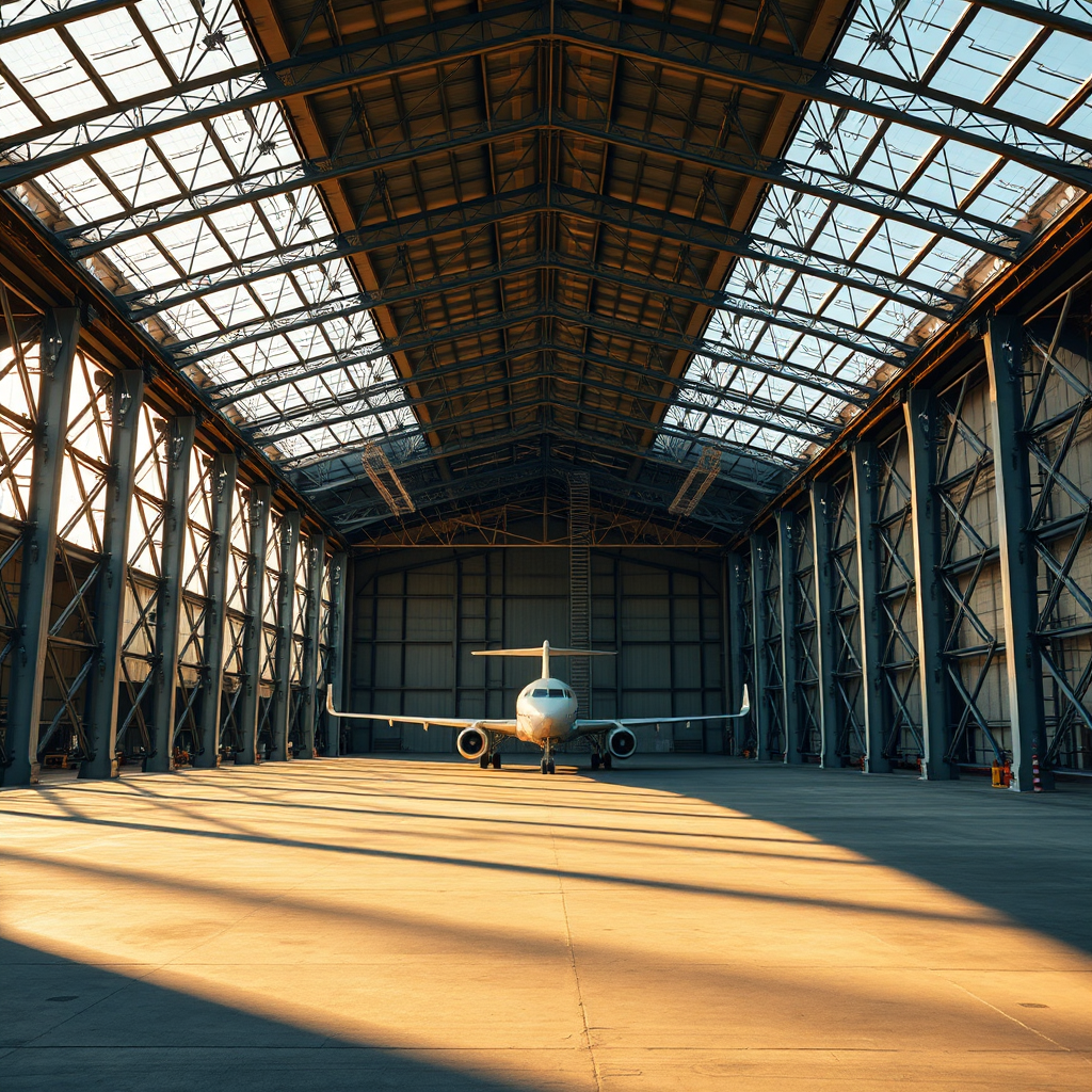 Spacious Steel Aircraft Hangar