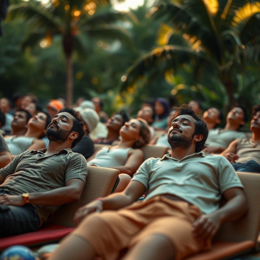 Global users in relaxation.