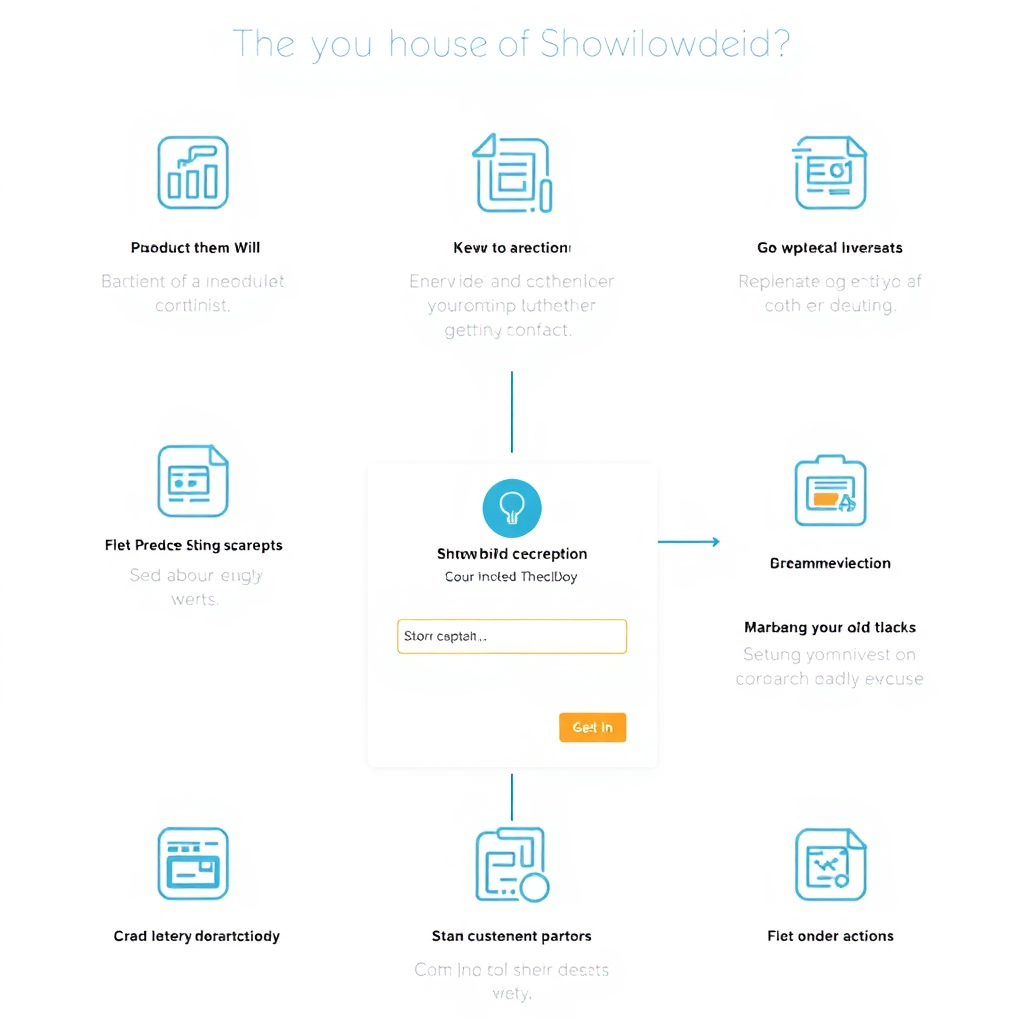Visualize a simplified interface showcasing the ShowBidz auction setup process. Icons and clear instructions guide the user through each step. The color palette is clean and professional. Style: User-friendly and modern, emphasizing ease of use.