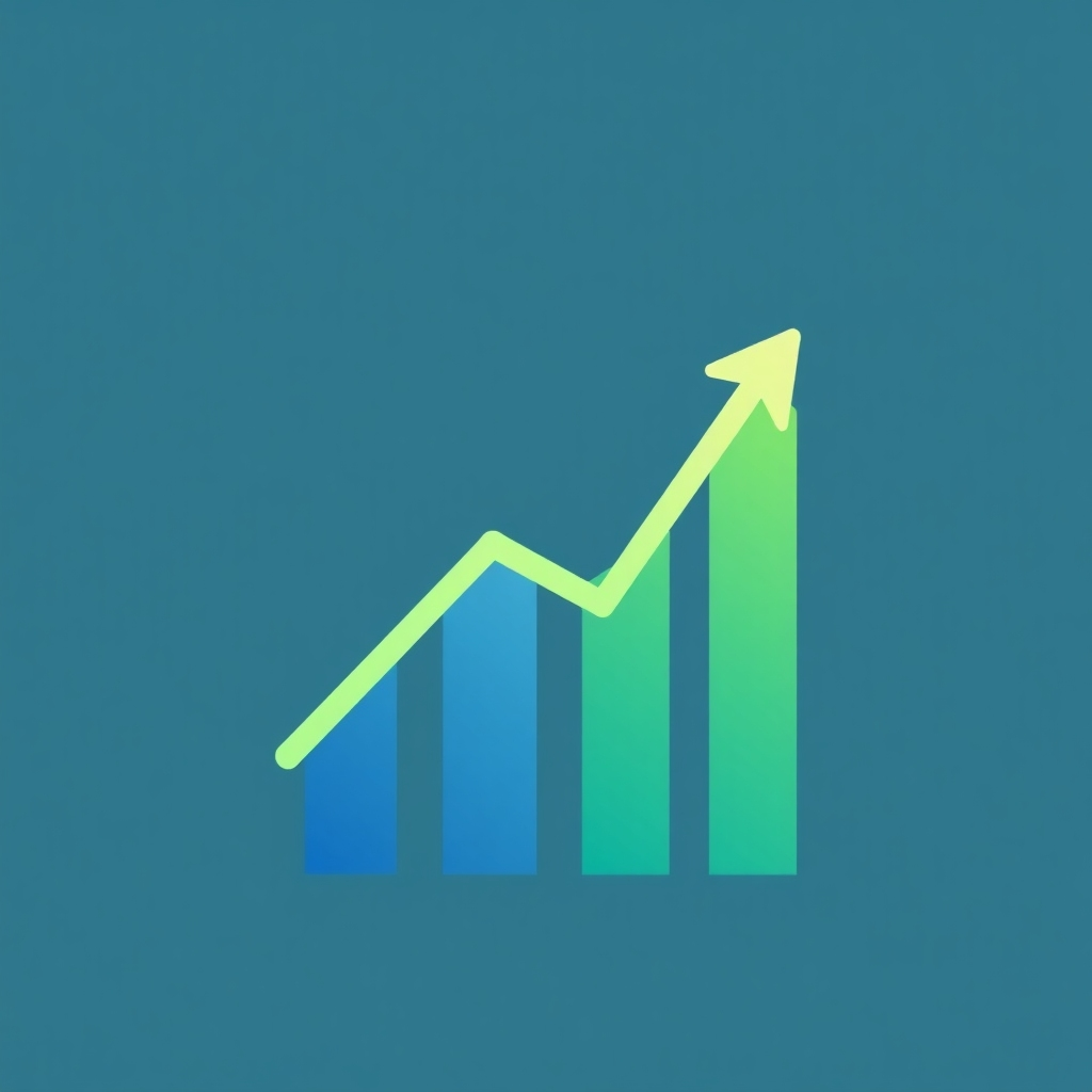 A stylized image showcasing an upward-trending graph, representing growth and returns on investment. The color palette should include shades of green and blue, conveying growth and stability. Use clean lines and a minimal style for visual appeal.