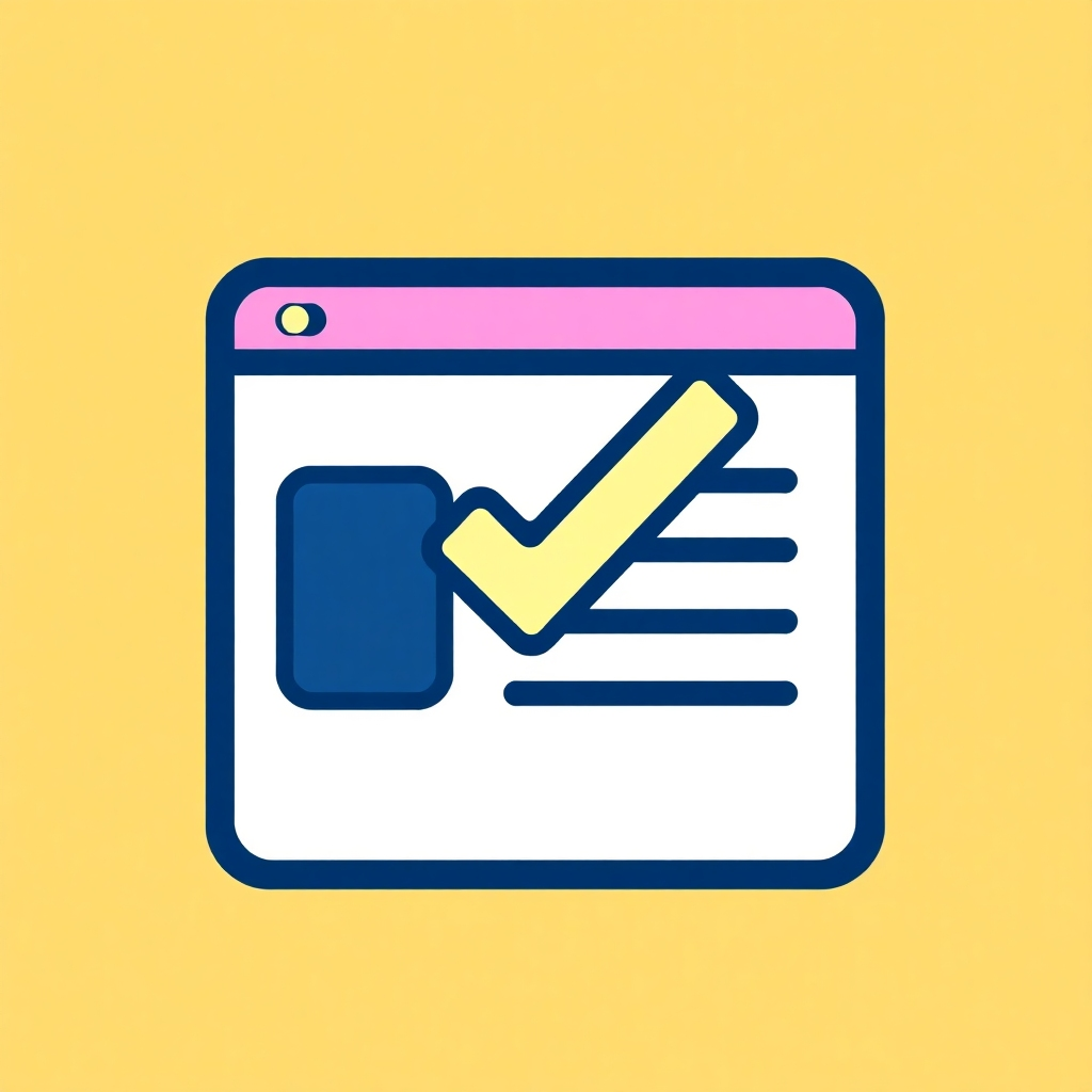 A stylized image, 4K resolution, of a digital verification process; perhaps a stylized graphic showing a checkmark overlayed on a document or identification.  Color scheme to maintain professionalism and trust.  Style should be sleek and modern.