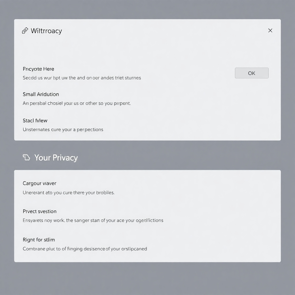 An image showing user controls and settings for privacy preferences.
