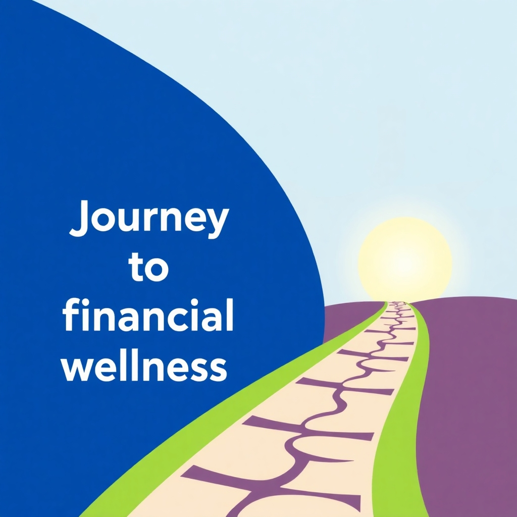 A stylized image representing a path leading to a bright future, symbolic of the journey to financial wellness.