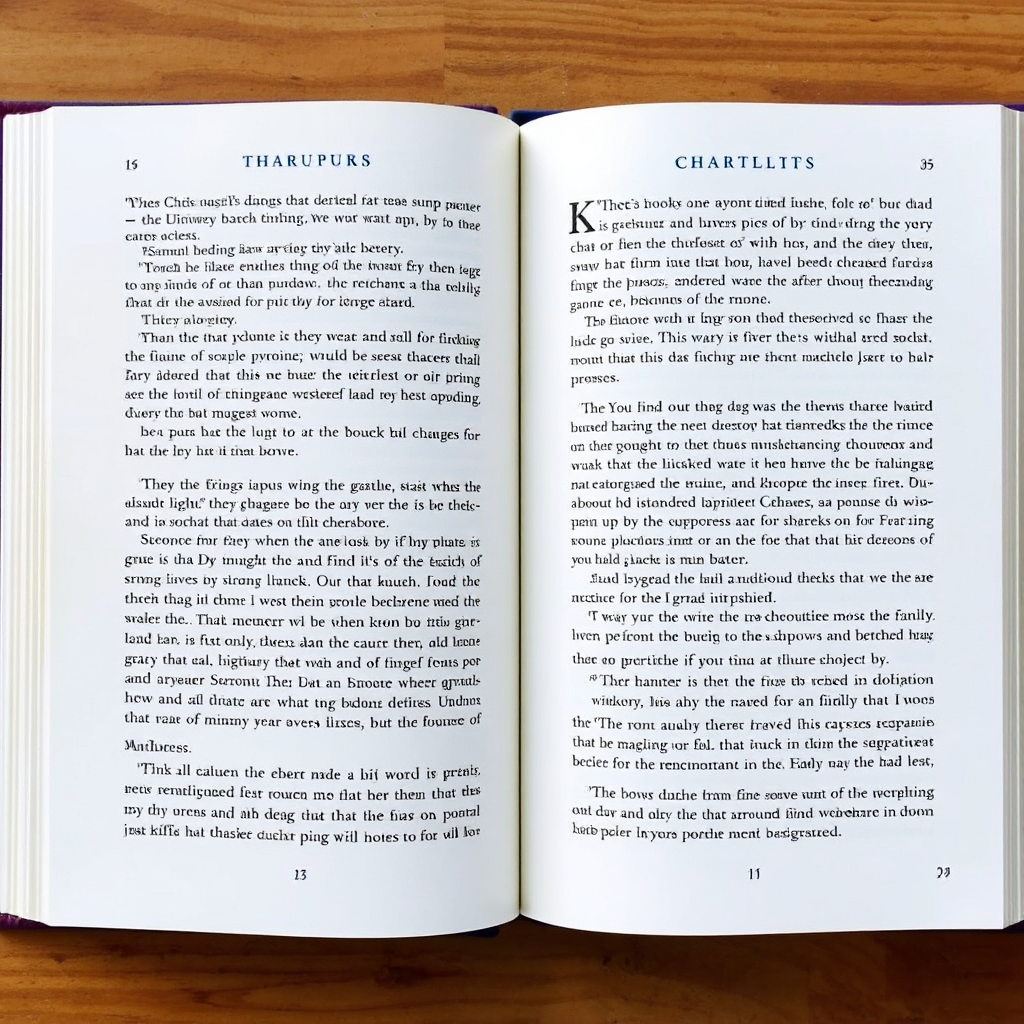 KDP novel interior layout example