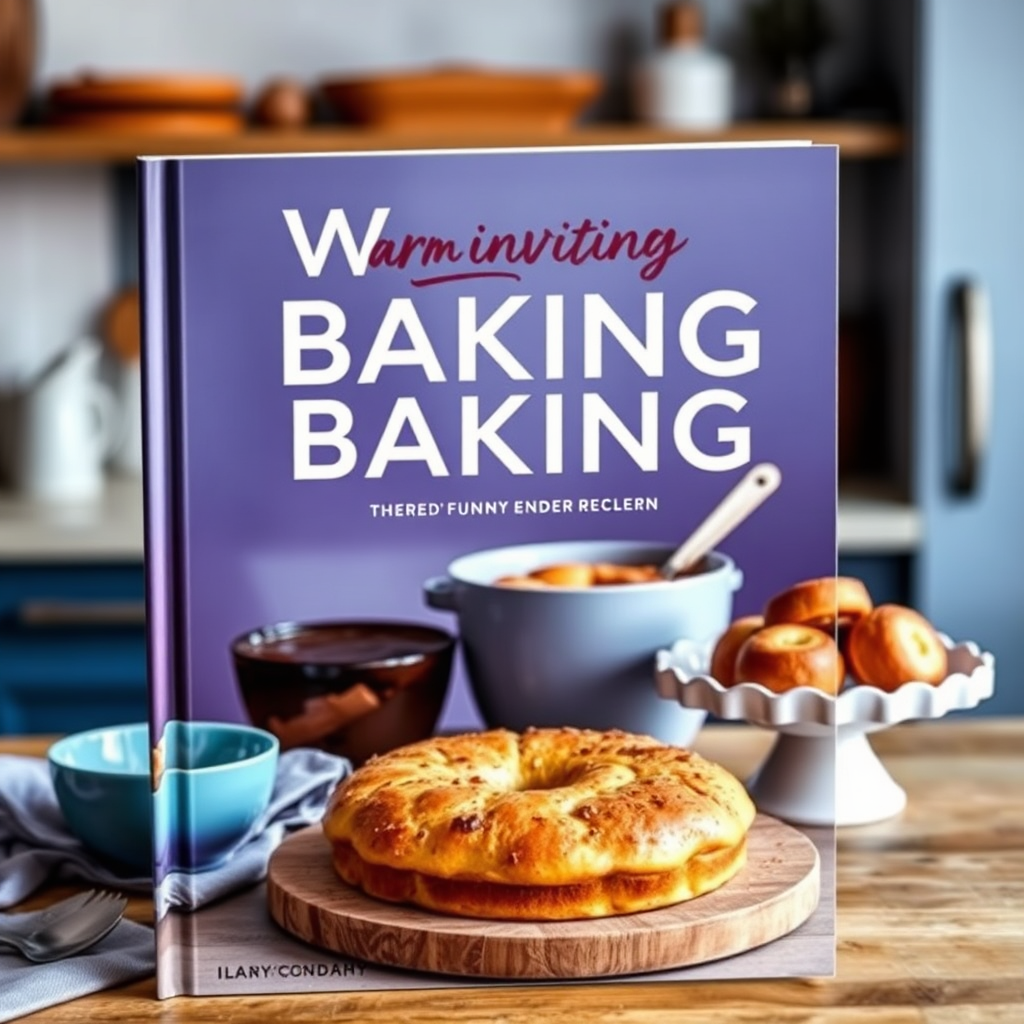 Baking recipe book cover