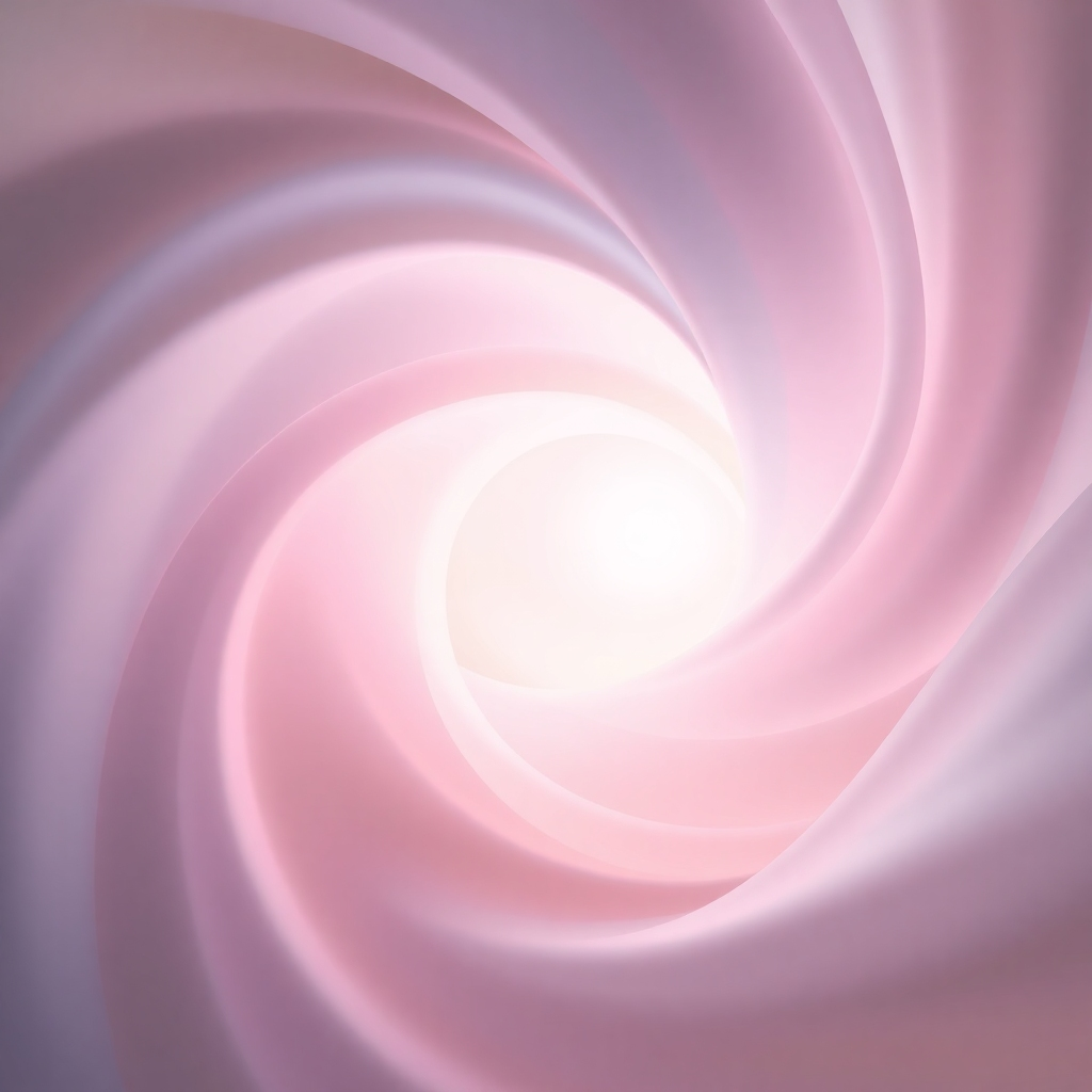 An abstract image representing the calming effect of coloring. Soft, swirling lines of color blend together, creating a sense of peace and tranquility. The colors should be muted and relaxing, with a focus on pastel shades. A single, bright light shines from the center, representing creativity and inspiration. 8K resolution, ethereal quality.