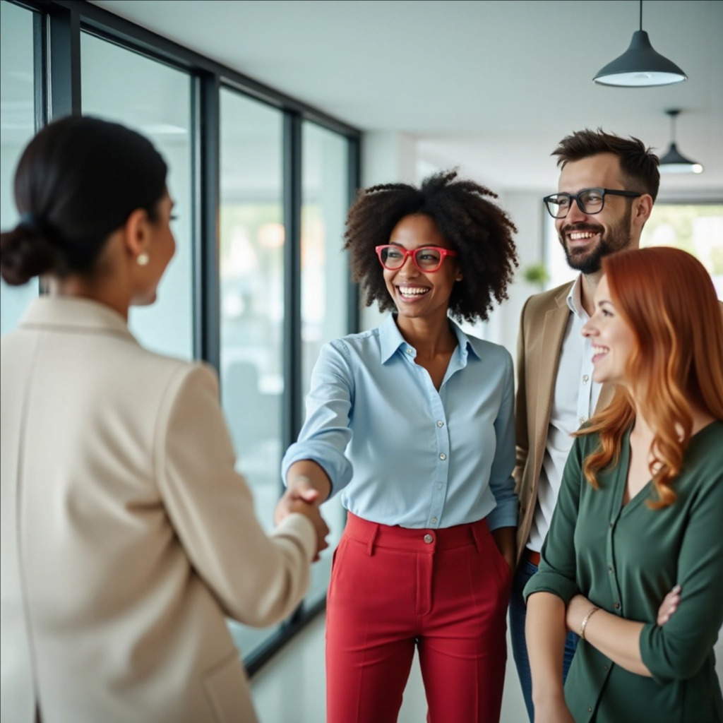 A stylized image depicting people sharing their contest experiences on social media. The scene could feature individuals holding up their phones, showcasing their contest achievements with celebratory emojis and hashtags. The background could be blurred, focusing on the phones and the expressions of excitement. The color palette should be modern and social media-friendly, using bright colors and engaging visuals. The image should convey a sense of community and shared experience, highlighting the power of social media in promoting the contest.