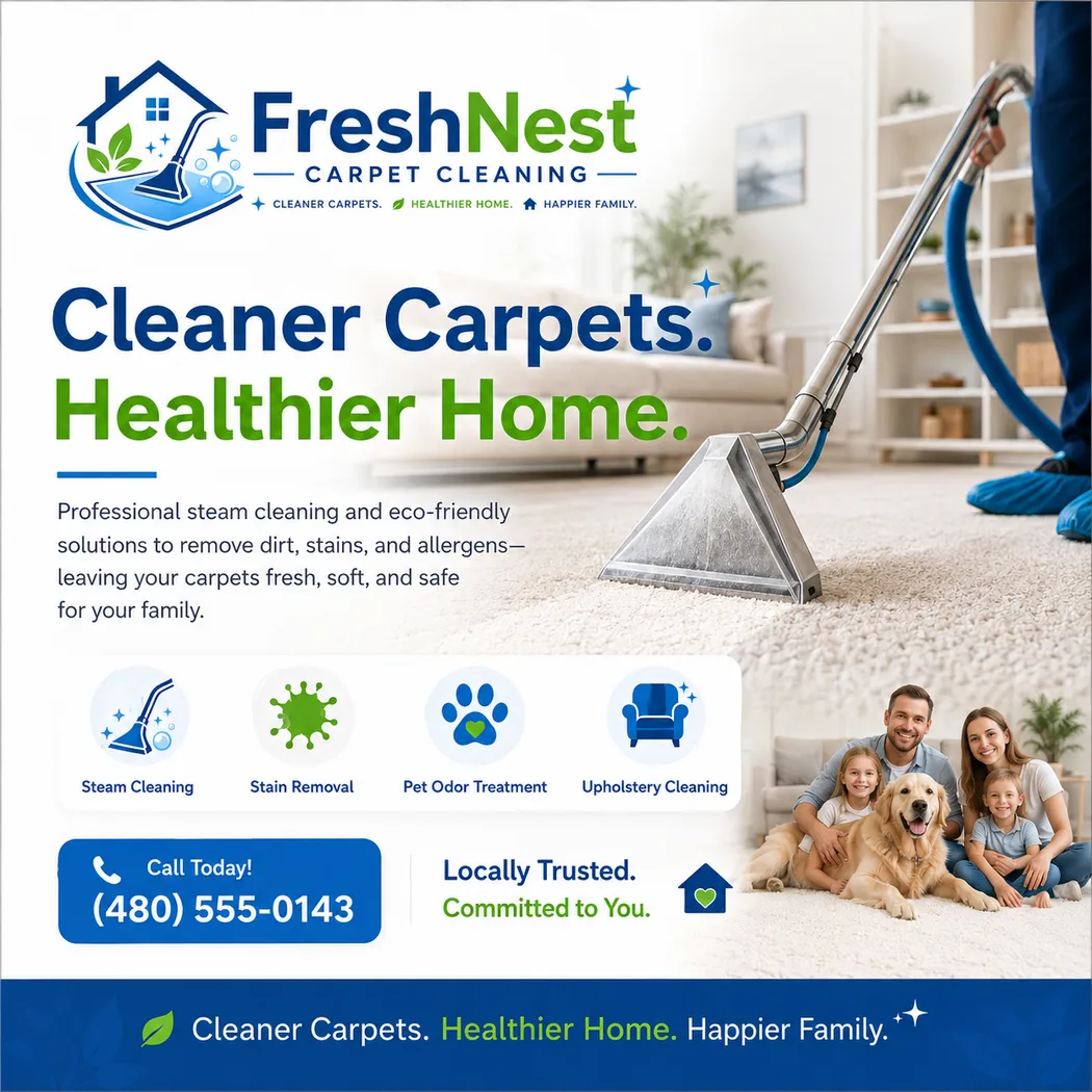 FreshNest Carpet Cleaning promotional image example