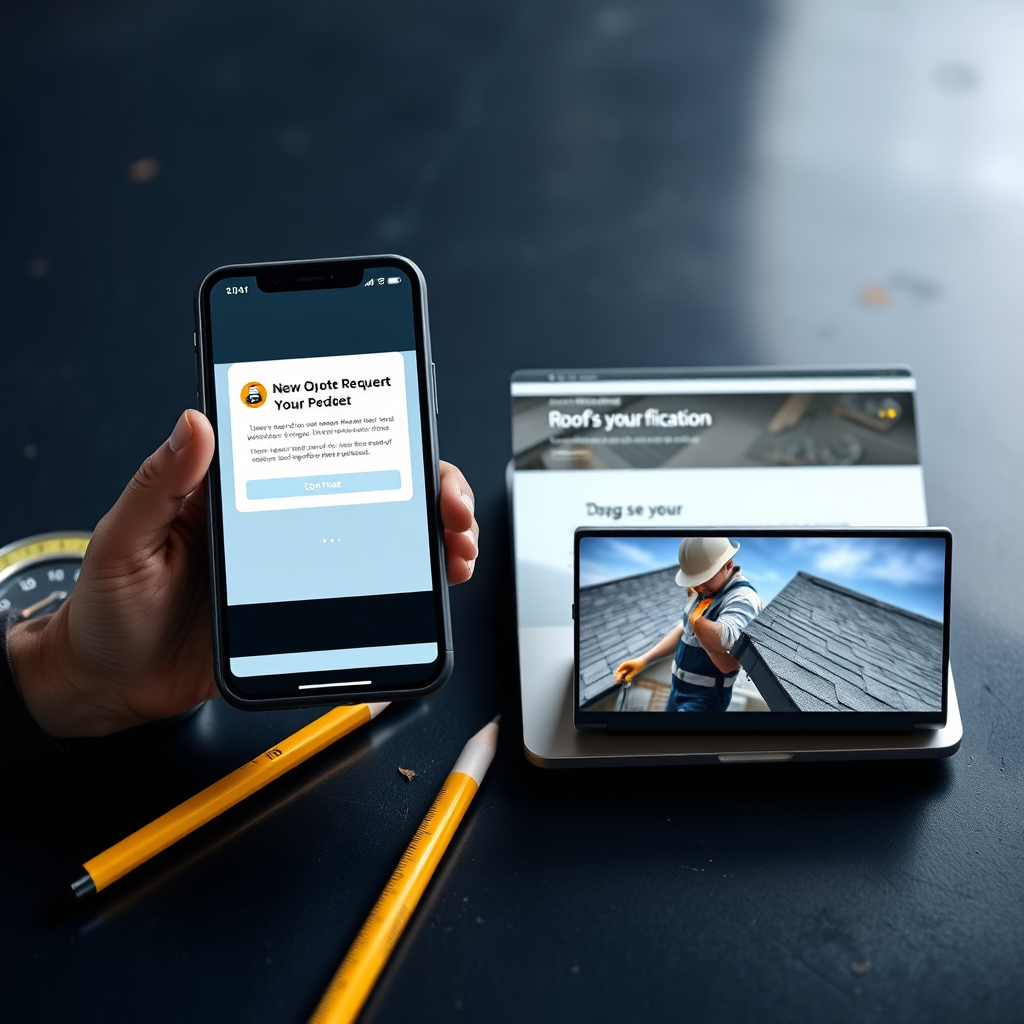 Lead notification, contractor website, and AI video collage