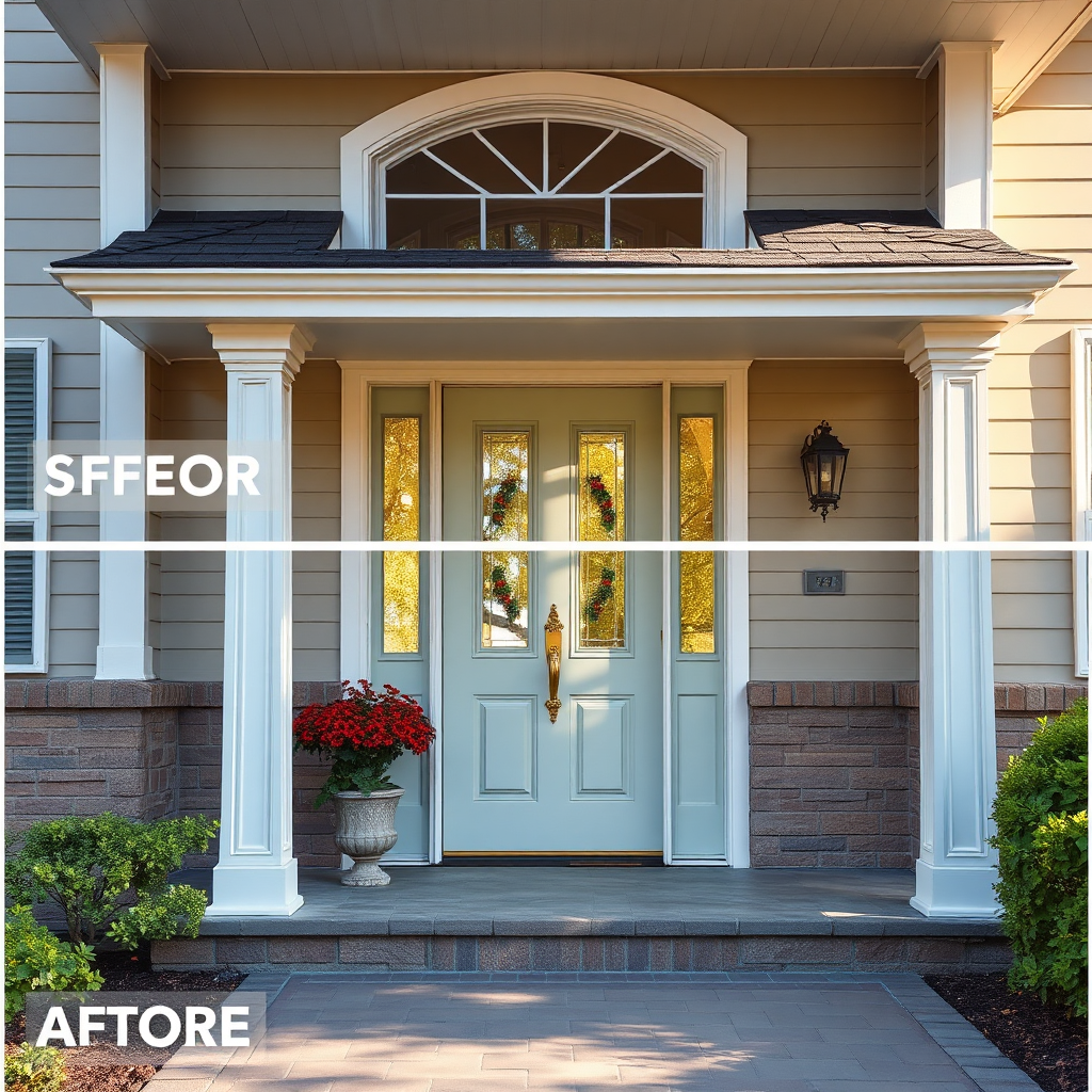 After home repair scene