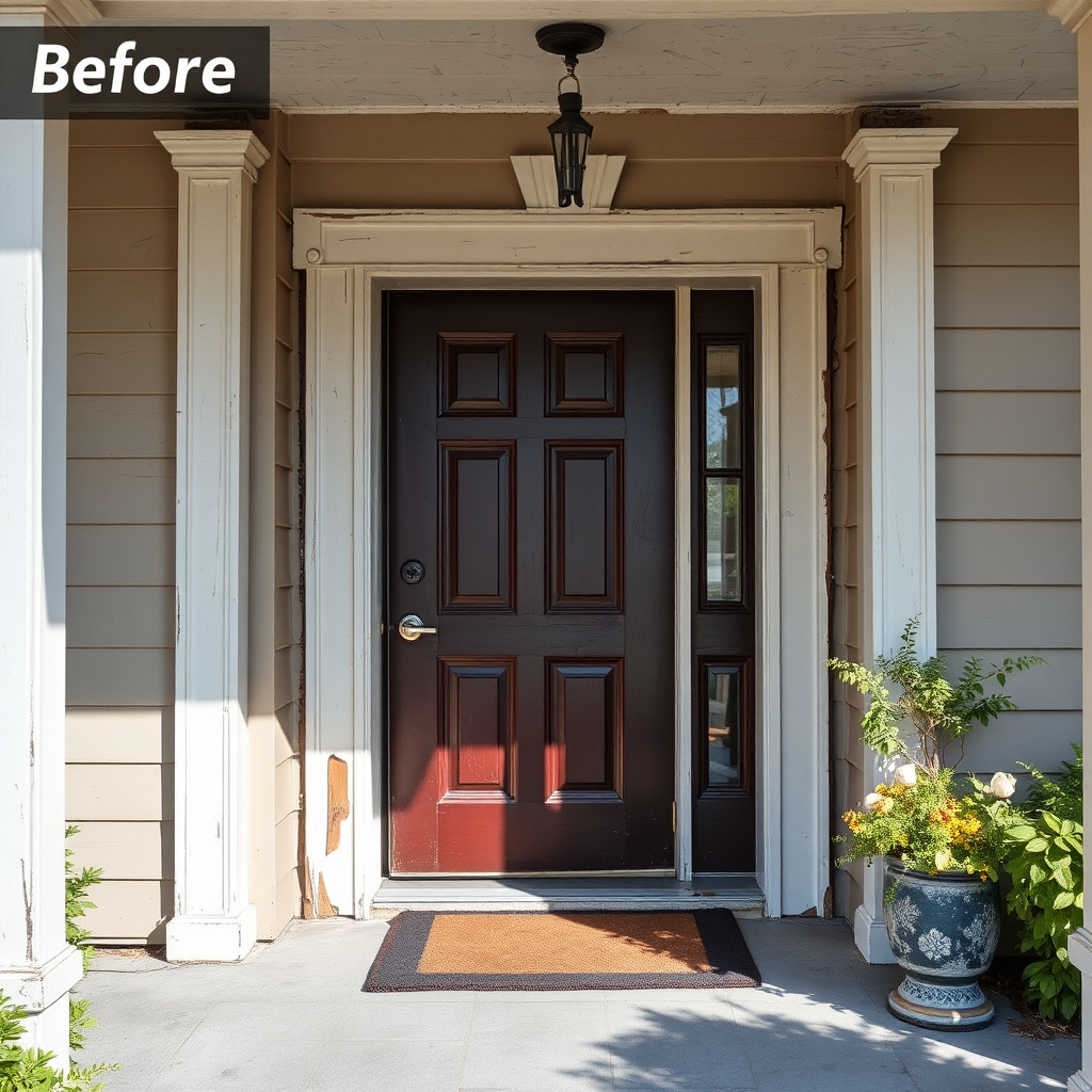 Before home repair scene