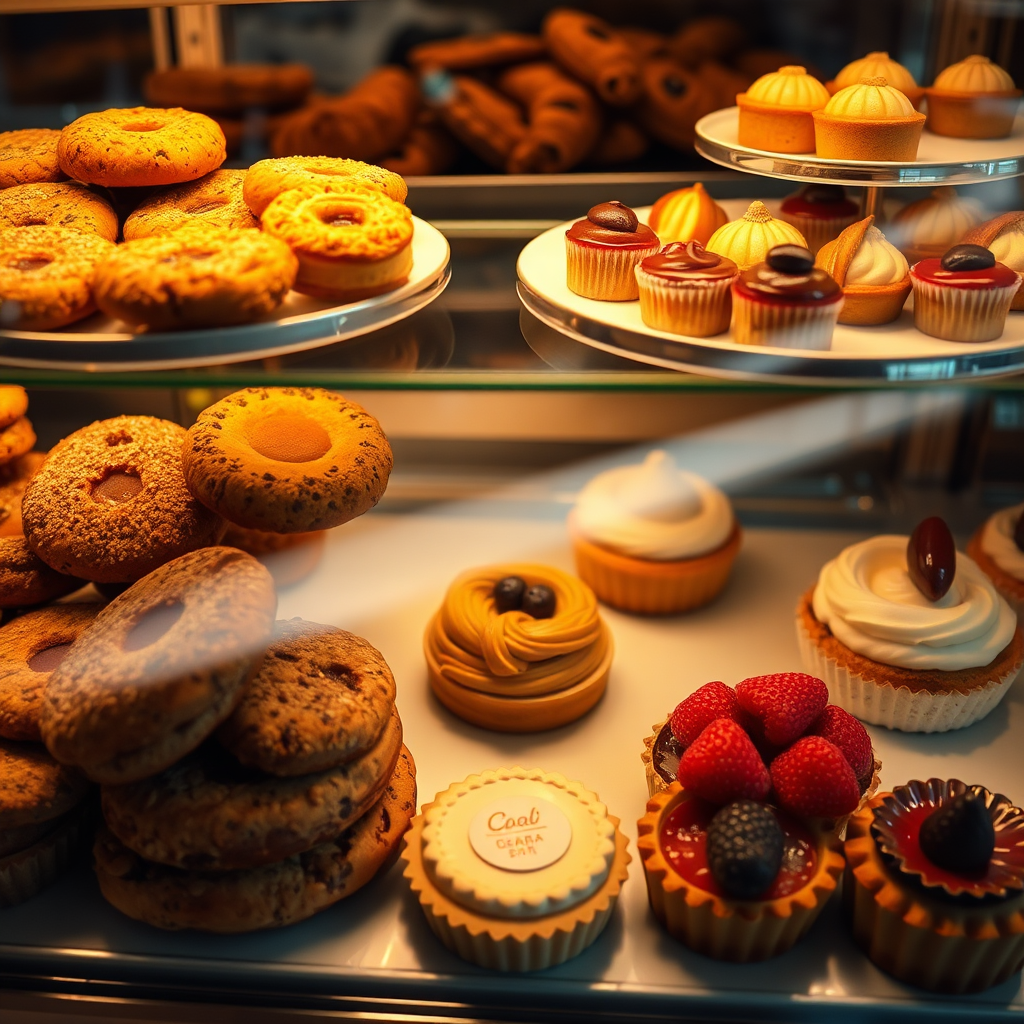 Bakery pastry display