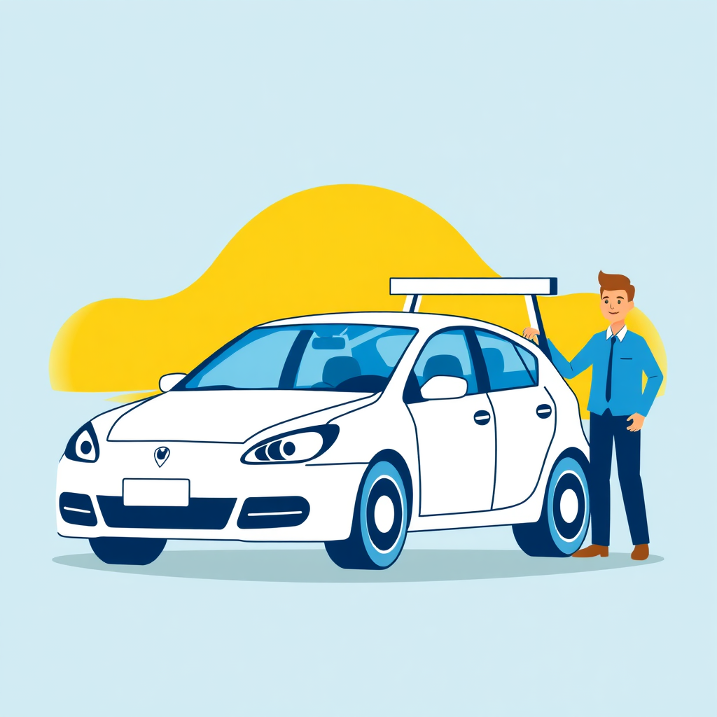 Illustration of roadside assistance services.