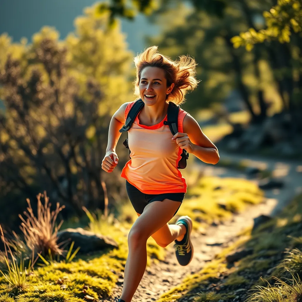  A representation of an active individual engaging in outdoor activities, illustrating the benefits of a healthy metabolism.