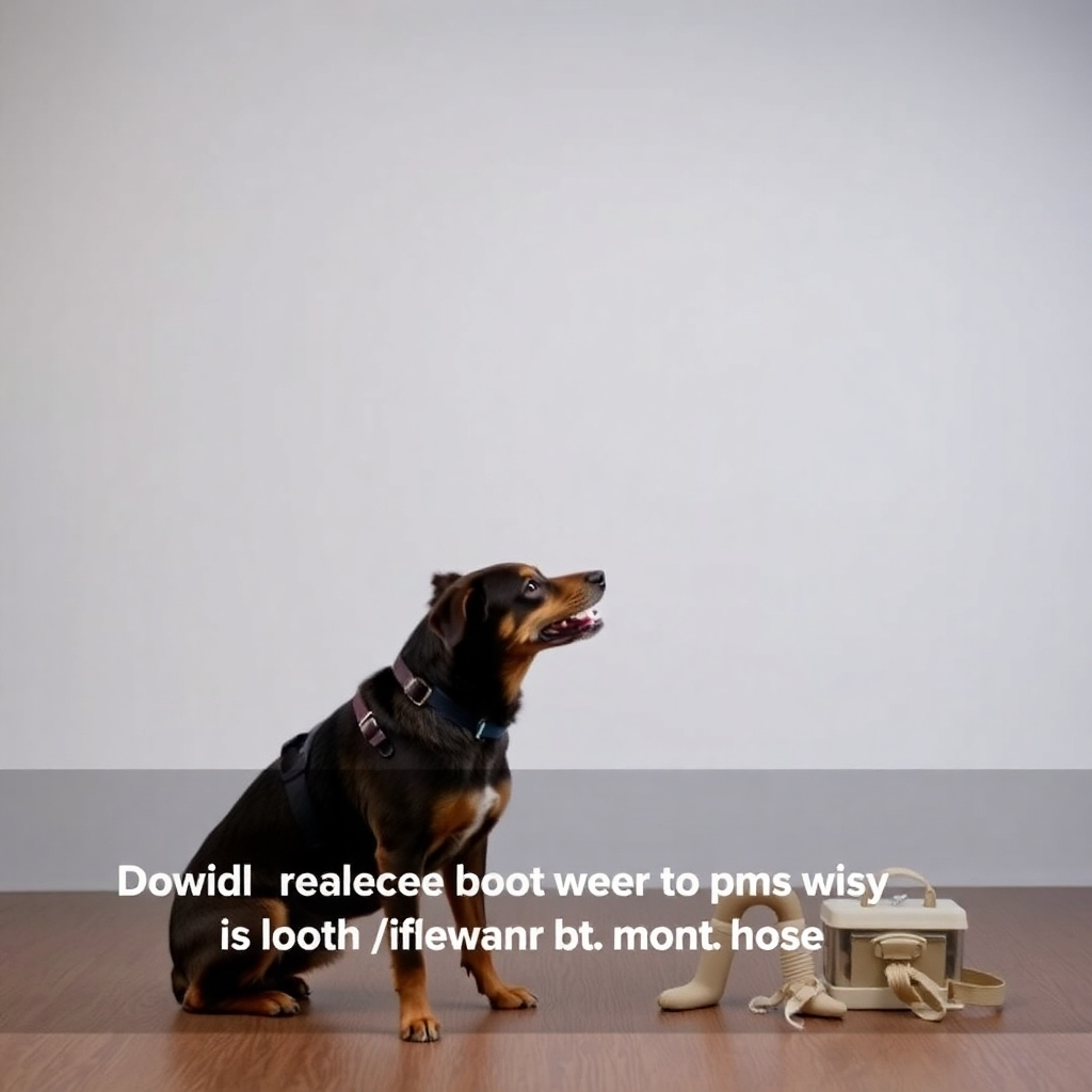 An image showing a calm interaction between a dog trainer and a dog displaying unwanted behavior. The mood should be peaceful yet effective, with the focus on positive behavior modification techniques.