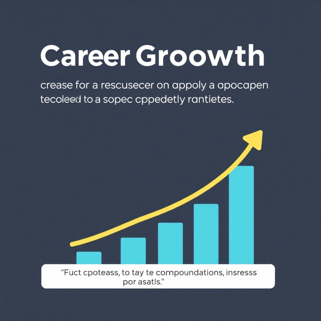 A stylized image using a graph to visualize career growth and improved employment prospects for individuals who have completed our software courses. The graph should be clean and easy to understand, with clear visual markers to show the positive impact of learning.