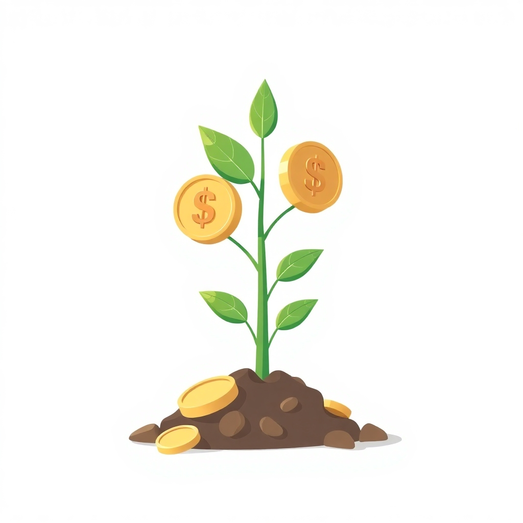 Stylized image:  A visual metaphor representing affordability and security, perhaps coins or money growing into a strong plant. Resolution: 4K.