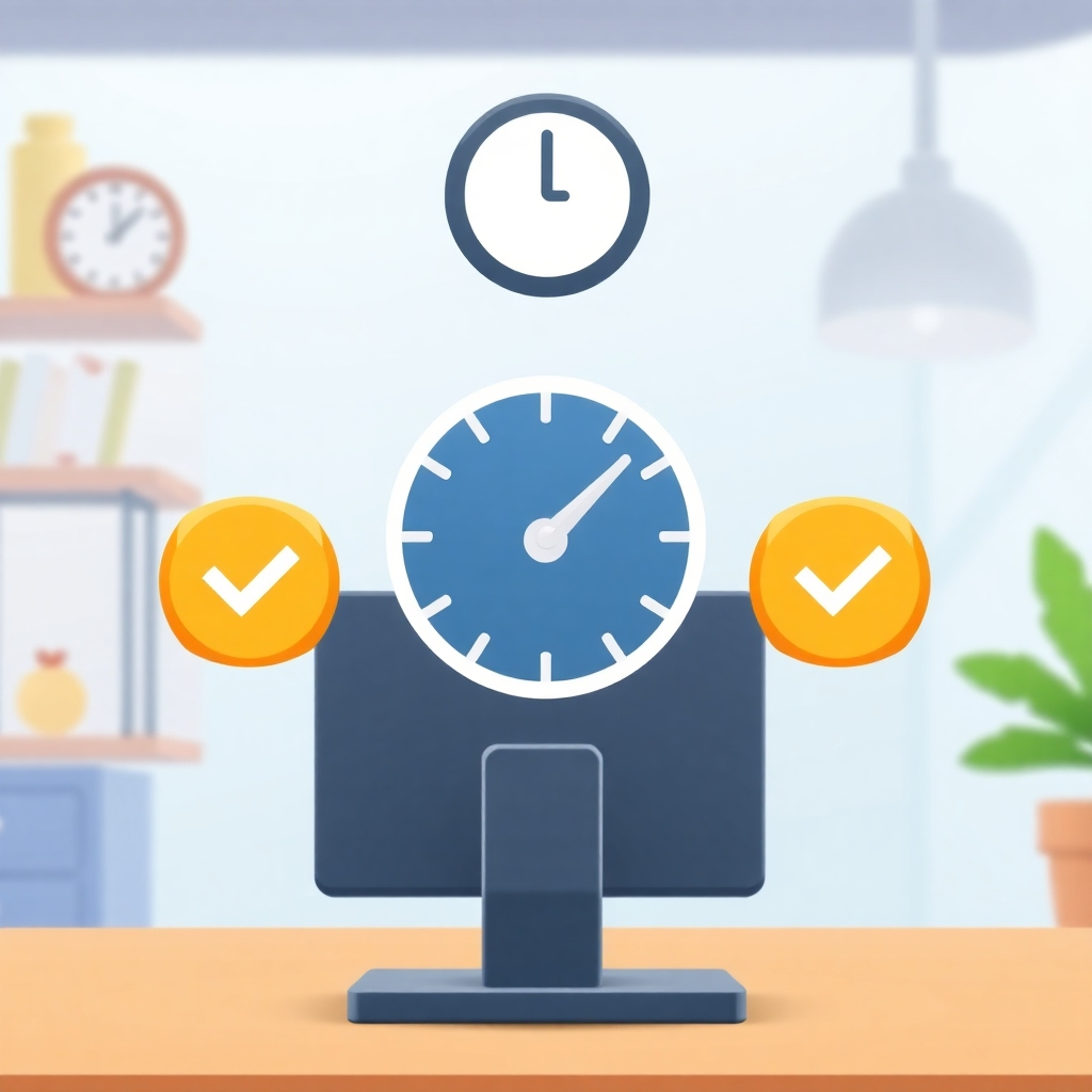 An animated sequence demonstrating rapid order confirmation, using visual elements like a ticking clock, notification bells, or check marks.  Convey a sense of speed and efficiency in the ordering process.  The visual style should be energetic and positive, reflecting responsiveness. 4K resolution.