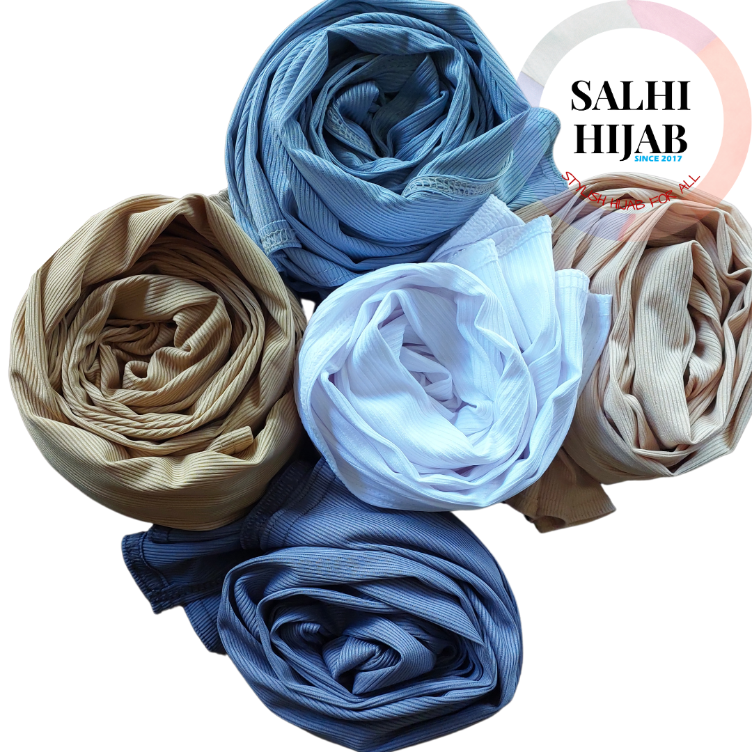 Versatile Pleated Jersey Shawls