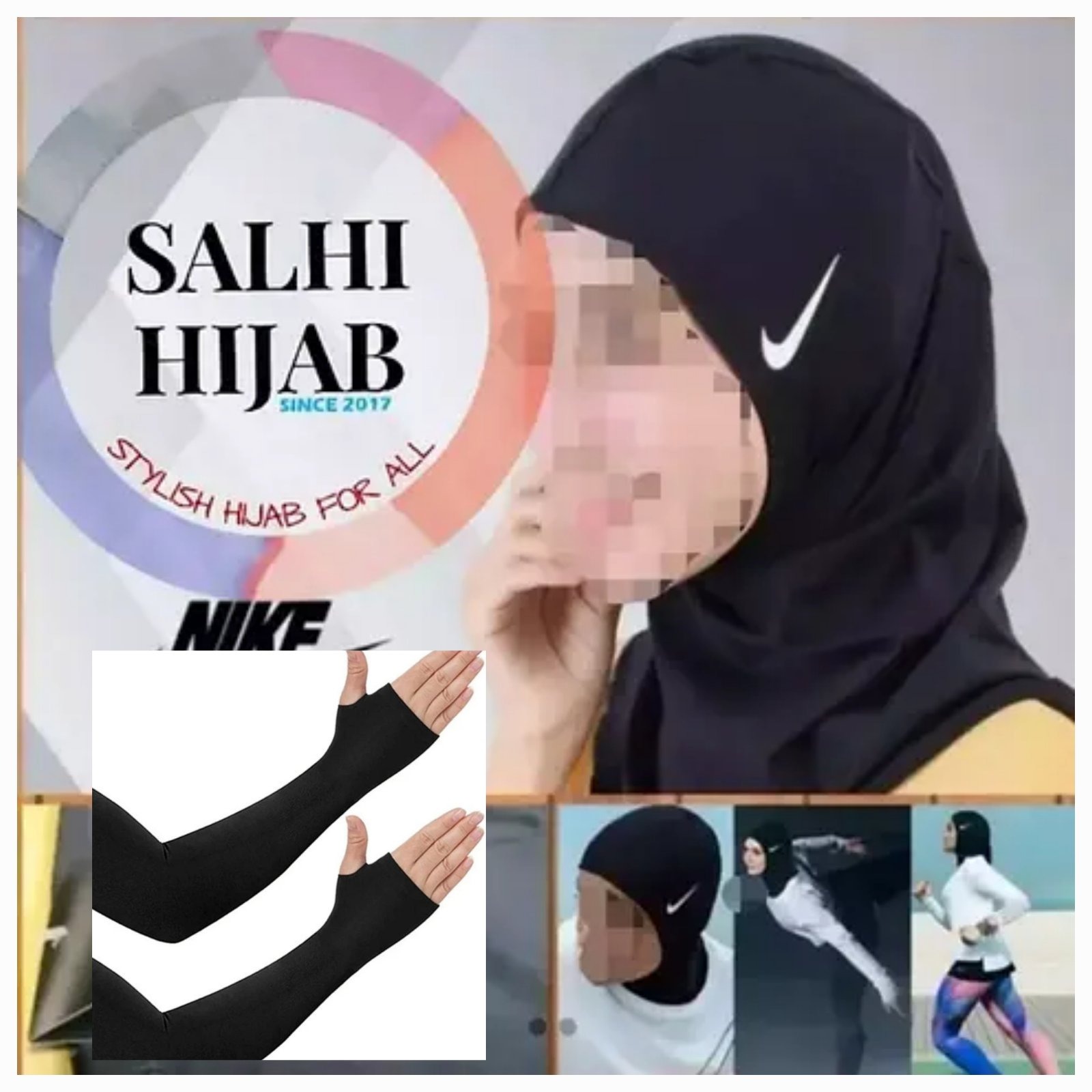 A photorealistic image of a seamstress carefully altering a hijab. The lighting is soft and focused, highlighting the precision of her work. The color palette is muted and professional. The setting is a well-equipped sewing studio. Technical specs: high resolution, shallow depth of field, focus on the seamstress's hands and the details of the fabric.