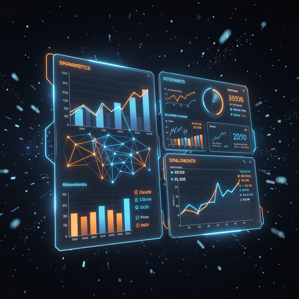 Dijital dashboard arayüzü