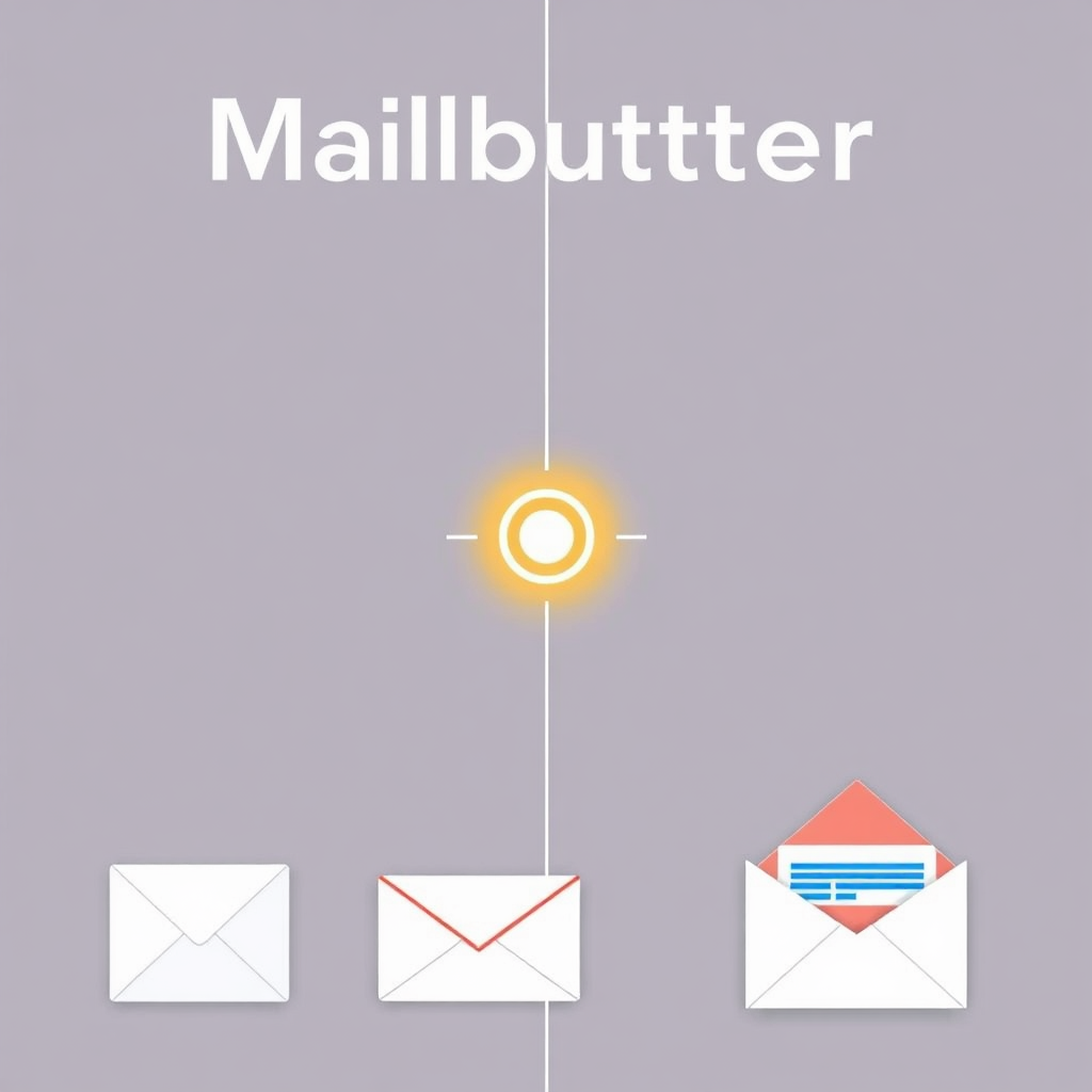 A split-screen showing Mailbutler integrating smoothly into different email clients like Outlook and Apple Mail, with a glowing connection symbol between them.