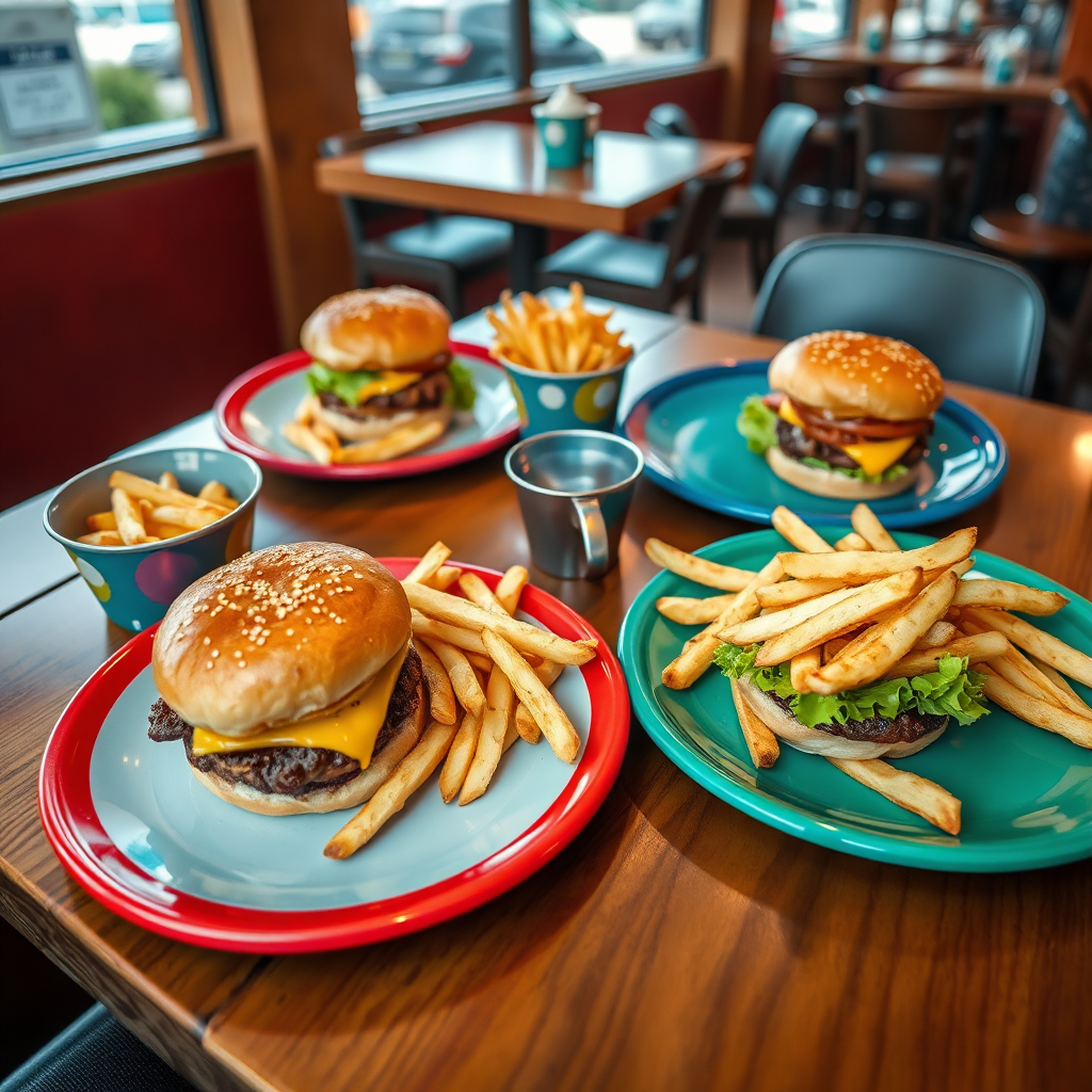 A beautifully set dinner table in a high-end restaurant, showcasing elegant tableware, gourmet dishes, and soft lighting. Focus on the ambiance and attention to detail. Style: Architectural Digest, photorealistic, 4k resolution.