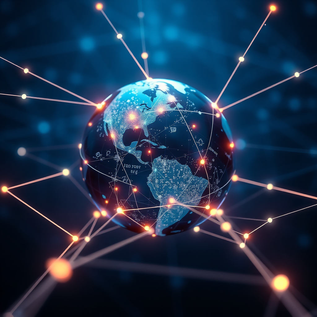 Global data networks underpinning hidden influence