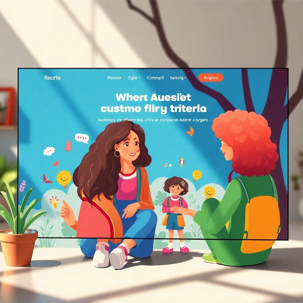 A visually appealing website homepage featuring attractive graphics and illustrations. Include colorful images that represent community values, with modern design elements that draw attention and create a sense of attractiveness and inclusivity.